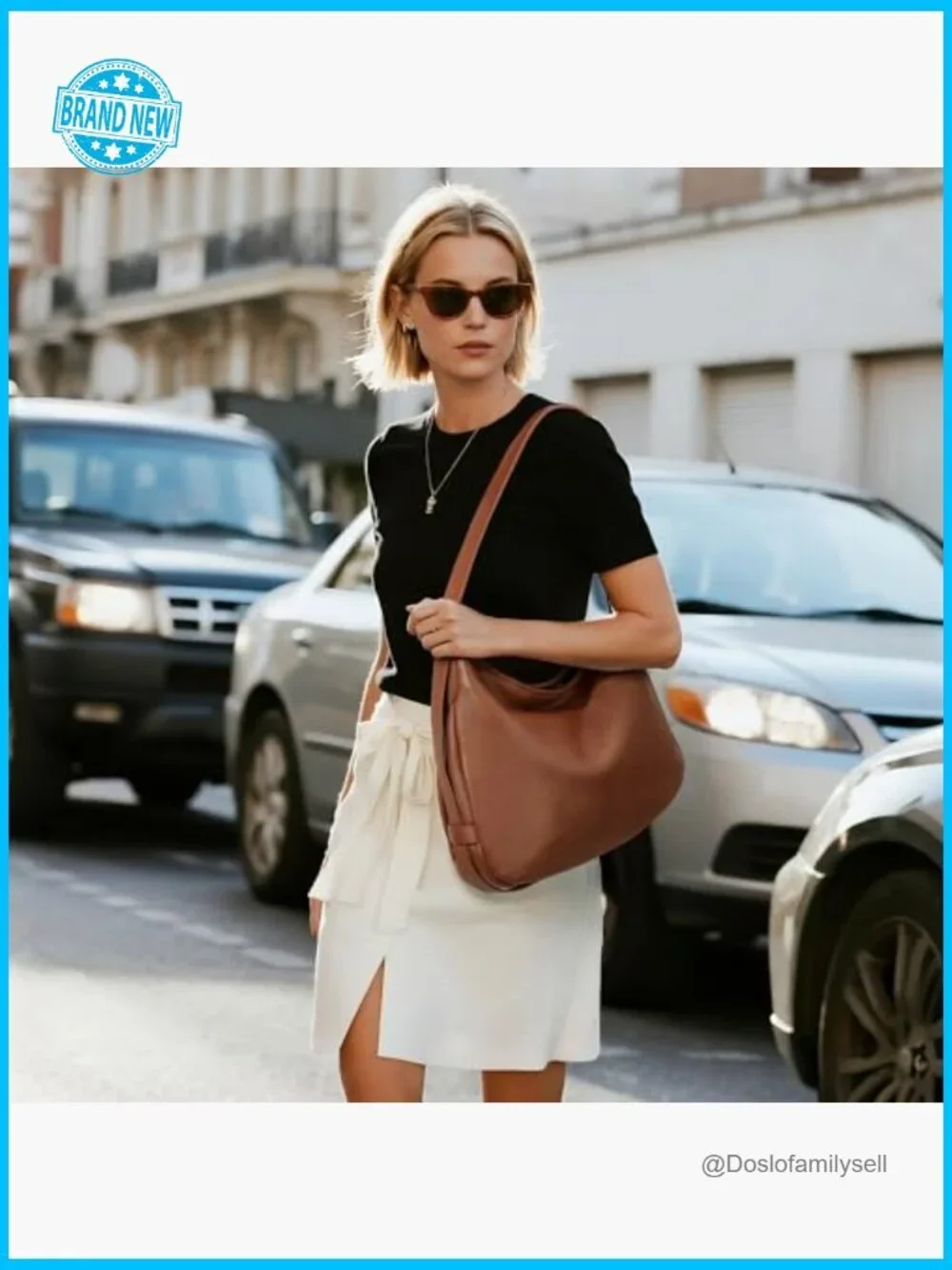 Hobo Bag Premium Leather Slouchy Crossbody Shoulder Purse Soft Casual Handbag